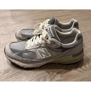 New Balance‎ 993 Made in USA Gray MR993GL Men's Size 8.5 2A Narrow No Insoles